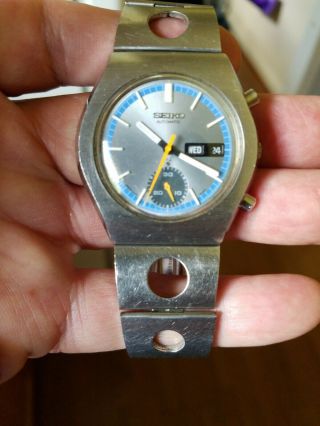 Vintage seiko Chronograph Single Register Cal.  6139 Stainless Steel Automatic 7