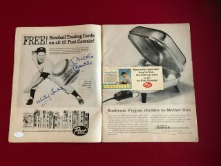 1962,  Mickey Mantle / Whitey Ford,  " Autographed " (jsa) Post Cereal Cards (rare)