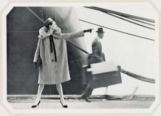 VTG F/W 1960 Pierre Cardin Haute Couture Beige Silk Brocade Tent Evening Coat 5