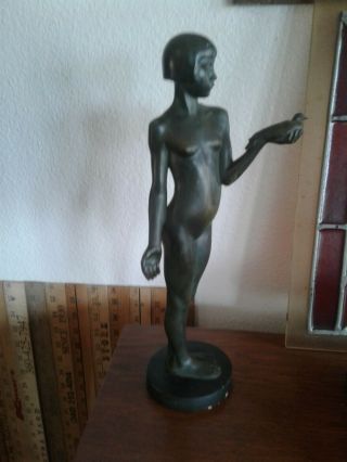 Antique Art Deco Henry Arnold Bronze Statue
