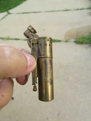 Vintage 1930 Imco 2200 Lighter Wwii Brass Trench Cigarette Lighter