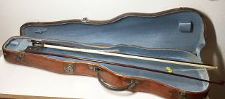 Antique Violin with E.  D.  Withers London label,  Case and Bows 10