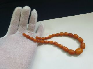 ANTIQUE NATURAL BALTIC AMBER BEADS REAL OLD AMBER 23 grams 老琥珀 (No.  J2) 3