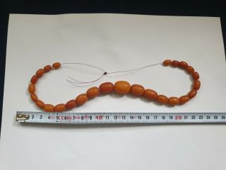 ANTIQUE NATURAL BALTIC AMBER BEADS REAL OLD AMBER 23 grams 老琥珀 (No.  J2) 8