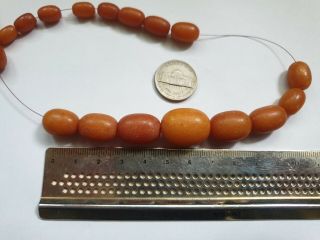 ANTIQUE NATURAL BALTIC AMBER BEADS REAL OLD AMBER 23 grams 老琥珀 (No.  J2) 9
