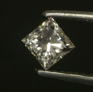 GIA certified loose.  49ct VS2 E princess cut diamond estate vintage 5