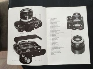 Vintage Black Canon F - 1 SLR 35mm Film Camera w/50mm f/1.  8 FD Lens EXC w/booklet 8