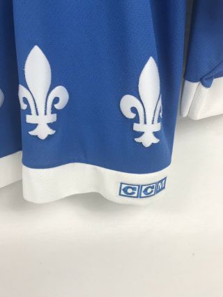 Rare VTG 90’s CCM NHL Quebec Nordiques Hockey Jersey Size XL 4
