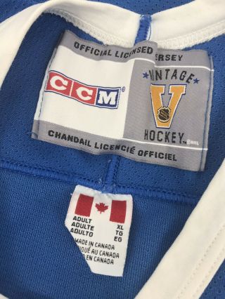 Rare VTG 90’s CCM NHL Quebec Nordiques Hockey Jersey Size XL 5
