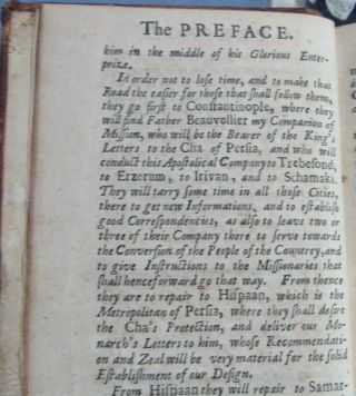 TRAVELS IN EUROPE ASIA AND CHINA/ 1693/ RARE 1st Edition in ENGLISH/ORIG.  LEATHER 9