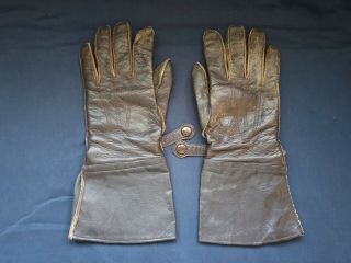 Authentic Ww2 Vintage Germany Luftwaffe Pilot Wehrmacht Flying Gloves Gauntlets