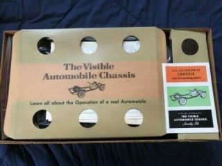 Vintage Renwal Visible Automobile Chassis Model Assembly Kit 813 1/4 Scale 4