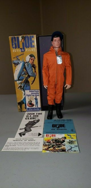 Gi Joe Action Pilot,  100 Vintage,  Box