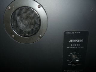 Jensen LS - 3 Speakers Vintage Pair Stereo Consecutive Serial Numbers Floor Ohio 8