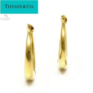 Nyjewel Tiffany & Co.  Vintage 14k Gold Circle Clip Earrings