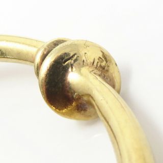 NYJEWEL Tiffany & Co.  Vintage 14k Gold Circle Clip Earrings 6