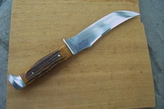 Case Xx 523 - 6 Stag Hunting Knife & Sheath 1940 - 1965 Old Vintage Knives
