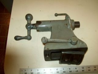 Heavy Cast Iron & Steel Tailstock Assembly From Vintage 11 " Delta ?? Wood Lathe