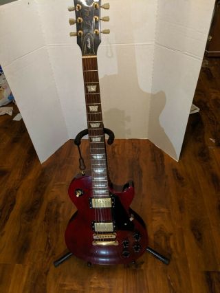 Vintage Gibson Les Paul Studio Guitar,  Wine Red Gold Hardware 2004 Hard Case