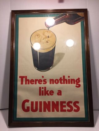Vintage There’s Nothing Like A Guinness Advertising Poster Gb Sc Allen