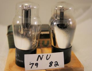 2 NATIONAL UNION Type 45 HiFi Radio Amplifier Vintage Tubes test very strong 2