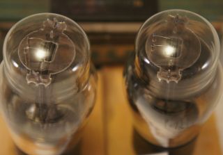 2 NATIONAL UNION Type 45 HiFi Radio Amplifier Vintage Tubes test very strong 3