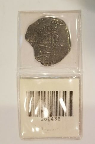 Rare ATOCHA 1622 - 8 REALES SILVER COIN - GRADE (2) - Mel Fisher Certificate - Numbered 5