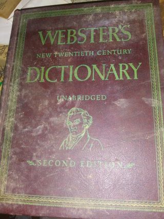 1967 Websters Twentieth Century Dictionary Vintage 2nd Edition Volumes 1
