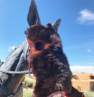 Old Plains Native American Indian Horse Mask Very Rare Sioux Lakota Crow Rare