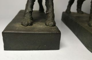 E.  B.  Parsons Kunst Bronze Terrier Dog Art Deco Statue Bookend Sculptures Gorham 3