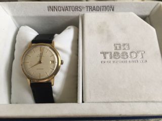 Vintage Of 1950’s “tissot” Seastar,  Automatic Gold Plate Swiss Mech Move Watch