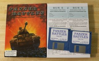 Panzer Battles (vtg 1989,  Strategic Studies Group Ssg) Mac Strategy Game