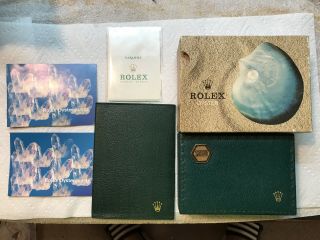 Vintage Rolex Oyster Quartz Box With Wallet And Booklets