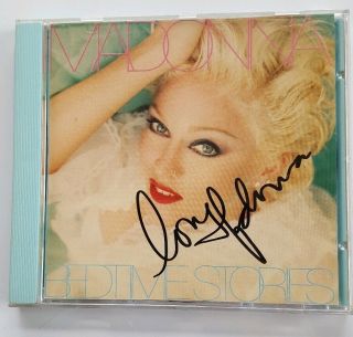 Madonna Bedtime Stories Uk Cd Signed/autographed Very Rare Promo Madamex