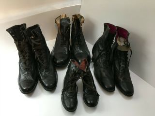 Extremely Rare Vintage Antique Edwards Stanwood Shoe Co.  Chicago Leather 1909