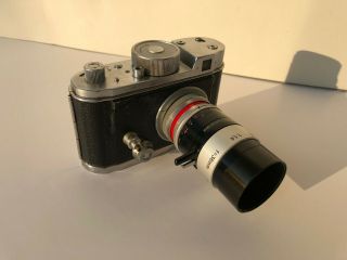 Vintage Robot Film Camera W/ Swiss Kern Macro - Switar 36mm F1.  4 H8 Rx Lens