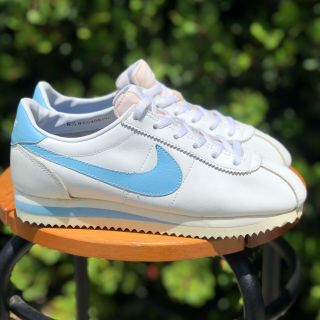 OG 1985 Nike Cortez Vintage UNC White Baby Blue 80 ' s OG Women ' s SZ 6.  5 3