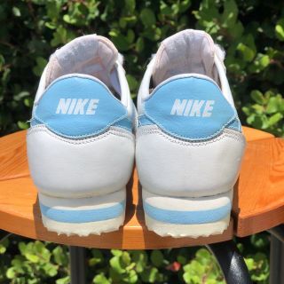 OG 1985 Nike Cortez Vintage UNC White Baby Blue 80 ' s OG Women ' s SZ 6.  5 5