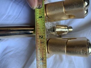 Old School Rare VG DG Cook Bros Racing Bmx Double Clamp Slant Stem Gold Plated 11