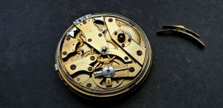 VINTAGE SLIM SWISS MECHANICAL QUARTER REPEATER POCKET WATCH MOVEMENT ONLY 2