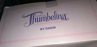 RARE NRFB Vintage Dakin Don Bluth Thumbelina Collector Doll 8