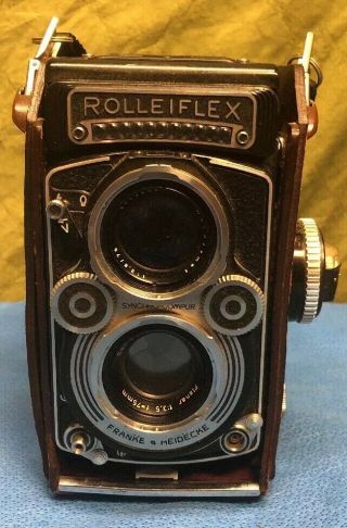 Vtg.  Rolleiflex 3.  5f Dbp Dbgm Planar 75mm.  2294034.  Frankie& Heidecke.  Heidosmat