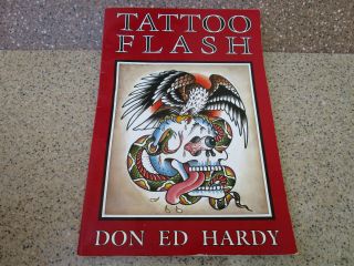 Tattoo Flash - Don Ed Hardy - Big Rare Vintage Book
