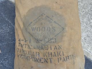 VINTAGE WOODS MFG CO LARGE TEEPEE CANVAS TENT (BOY SCOUT OR ENCAMPMENT) 8