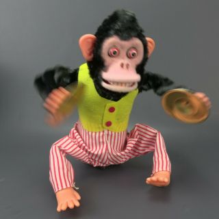 Vintage Musical Jolly Chimp Battery Operated Toy Plays Cymbals Box 3