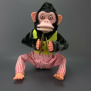 Vintage Musical Jolly Chimp Battery Operated Toy Plays Cymbals Box 4