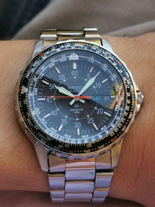 Seiko 5y23 - 615a - Rare 000001 Serial Number - First Edition - Flightmaster