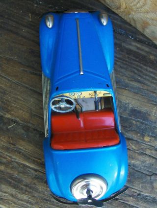 Vintage Distler Mercedes Key Wind - up Tin Litho U.  S.  Zone Germany Car 5