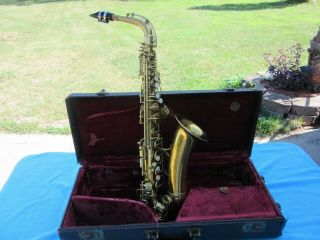 Vintage 1937 Conn 6m Vlll " Naked Lady " Alto Saxophone 281956