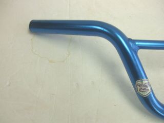 Vintage Old School BMX Race Inc Mini Alloy Handlebars Metallic Blue Cond. 2
